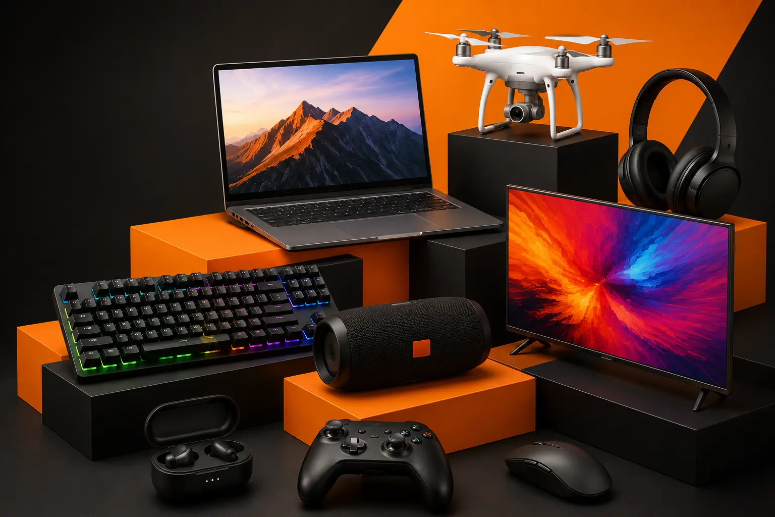 Gear Notes Pro Laptop, TV Stands, Drones, Headphones, Keyboards Smart Air Fan