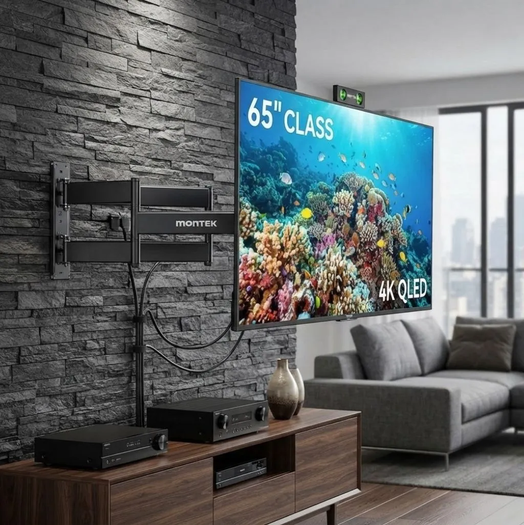 MonTex 29 Inch Long Arm Full Motion TV Wall Mount